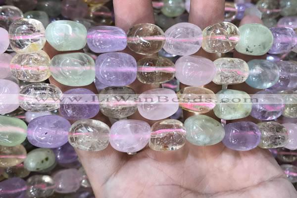 CMQ512 15.5 inches 10*12mm - 13*18mm nuggets colorfull quartz beads