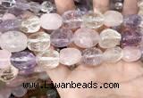 CMQ522 12*16mm - 15*20mm faceted nuggets colorfull quartz beads