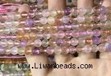 CMQ530 15.5 inches 6mm faceted round colorfull quartz beads