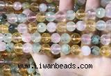 CMQ532 15.5 inches 10mm faceted round colorfull quartz beads