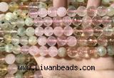 CMQ535 15.5 inches 10mm faceted round colorfull quartz beads