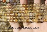 CMQ560 15.5 inches 6mm faceted round citrine gemstone beads