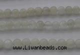 CMS1050 15.5 inches 4mm round grey moonstone beads wholesale