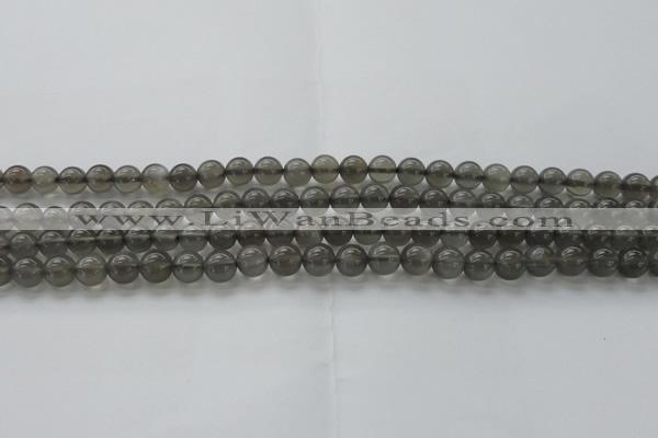 CMS1071 15.5 inches 6mm round grey moonstone beads wholesale