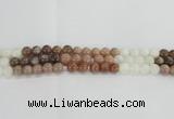 CMS1083 15.5 inches 10mm round mixed moonstone beads wholesale