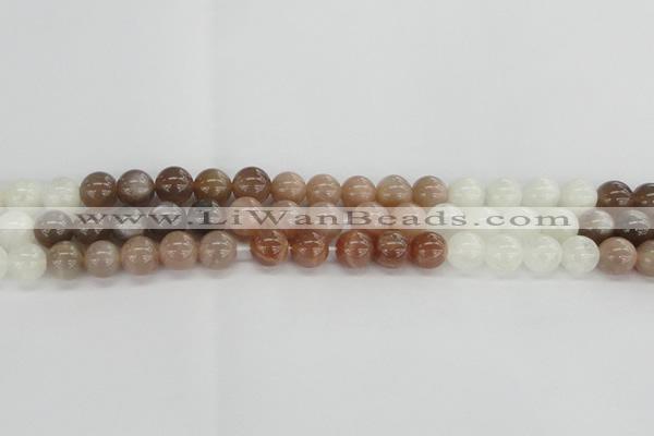 CMS1083 15.5 inches 10mm round mixed moonstone beads wholesale