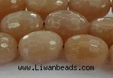 CMS1101 15.5 inches 13*18mm faceted rice moonstone gemstone beads