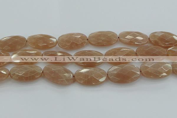 CMS1110 15.5 inches 20*30mm faceted oval moonstone gemstone beads