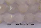 CMS1156 15.5 inches 12mm faceted nuggets white moonstone beads