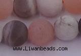 CMS1163 15.5 inches 12mm round matte rainbow moonstone beads