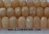 CMS1171 15.5 inches 5*8mm faceted rondelle moonstone beads