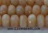 CMS1172 15.5 inches 6*10mm faceted rondelle moonstone beads