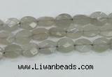 CMS131 15.5 inches 7*8mm faceted oval moonstone gemstone beads