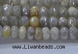 CMS1331 15.5 inches 4*6mm faceted rondelle AB-color grey moonstone beads