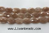 CMS1355 18*24mm - 20*25mm faceted octagonal moonstone beads