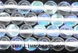 CMS1502 15.5 inches 8mm round synthetic moonstone beads wholesale