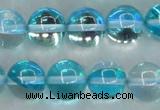 CMS1554 15.5 inches 12mm round synthetic moonstone beads wholesale