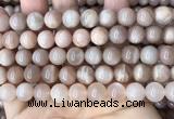 CMS1673 15.5 inches 10mm round moonstone beads wholesale