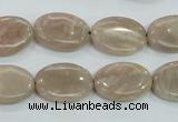 CMS17 15.5 inches 13*18mm oval moonstone gemstone beads wholesale