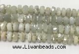 CMS1768 15.5 inches 6*10mm - 8*11mm faceted tyre moonstone beads