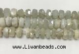 CMS1769 15.5 inches 6*12mm - 8*13mm faceted tyre moonstone beads