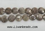 CMS1794 15.5 inches 20mm faceted coin AB-color moonstone beads