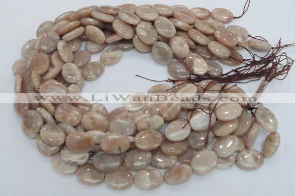 CMS18 15.5 inches 16*20mm oval moonstone gemstone beads wholesale