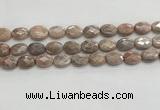 CMS1800 15.5 inches 12*16mm faceted oval AB-color moonstone beads