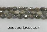 CMS1812 15.5 inches 10*14mm faceted oval AB-color moonstone beads