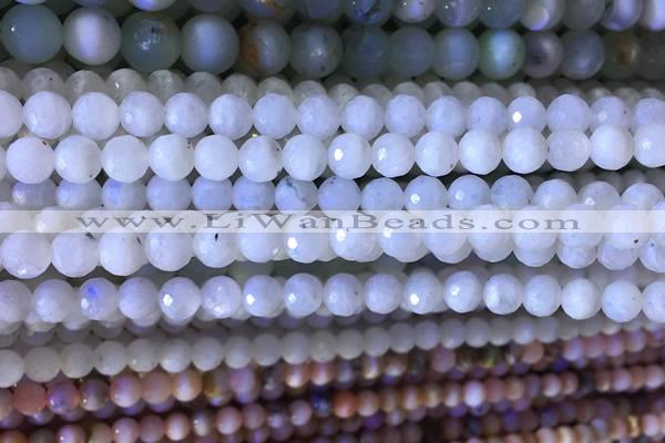 CMS1855 15.5 inches 6mm faceted round white moonstone beads wholesale