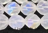 CMS1873 15.5 inches 10mm faceted nuggets AB-color white moonstone beads