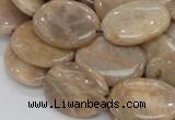 CMS19 15.5 inches 18*25mm oval moonstone gemstone beads wholesale