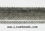 CMS2020 15.5 inches 6mm round black moonstone beads wholesale