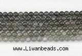 CMS2021 15.5 inches 8mm round black moonstone beads wholesale