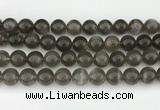 CMS2023 15.5 inches 12mm round black moonstone beads wholesale