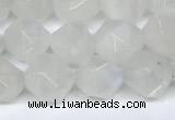 CMS2066 15.5 inches 8mm faceted nuggets white moonstone beads