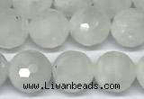 CMS2124 15 inches 8mm faceted rondelle white moonstone beads