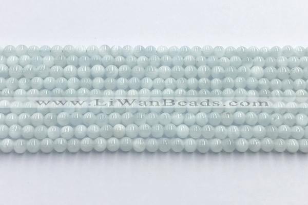 CMS2143 15 inches 4mm round blue moonstone beads