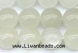 CMS2156 15 inches 10mm round white moonstone beads