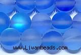 CMS2188 15 inches 6mm, 8mm, 10mm & 12mm round matte synthetic moonstone beads