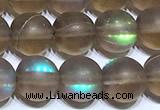 CMS2192 15 inches 6mm, 8mm, 10mm & 12mm round matte synthetic moonstone beads