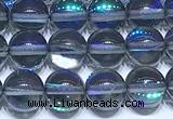 CMS2199 15 inches 6mm, 8mm, 10mm & 12mm round synthetic moonstone beads