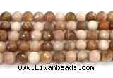 CMS2282 15 inches 10mm faceted round moonstone beads