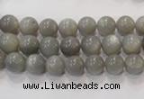 CMS303 15.5 inches 8mm round natural grey moonstone beads wholesale