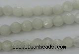 CMS451 15.5 inches 4mm faceted round white moonstone gemstone beads