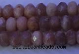 CMS564 15.5 inches 5*8mm faceted rondelle moonstone gemstone beads