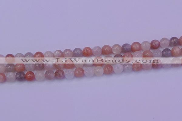 CMS622 15.5 inches 8mm round rainbow moonstone beads wholesale