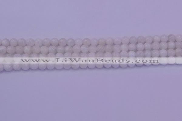 CMS641 15.5 inches 6mm round white moonstone beads wholesale