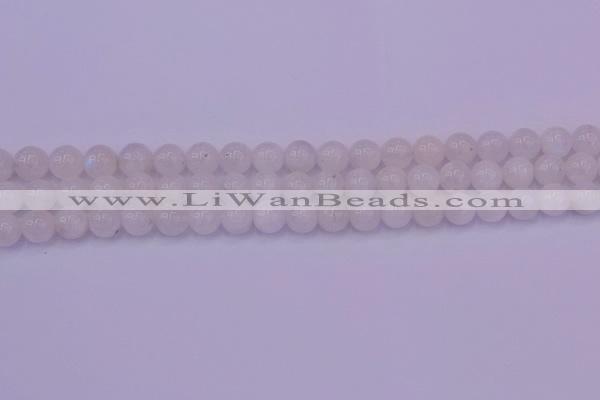 CMS642 15.5 inches 8mm round white moonstone beads wholesale