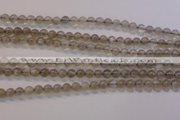 CMS851 15.5 inches 6mm round natural black moonstone beads